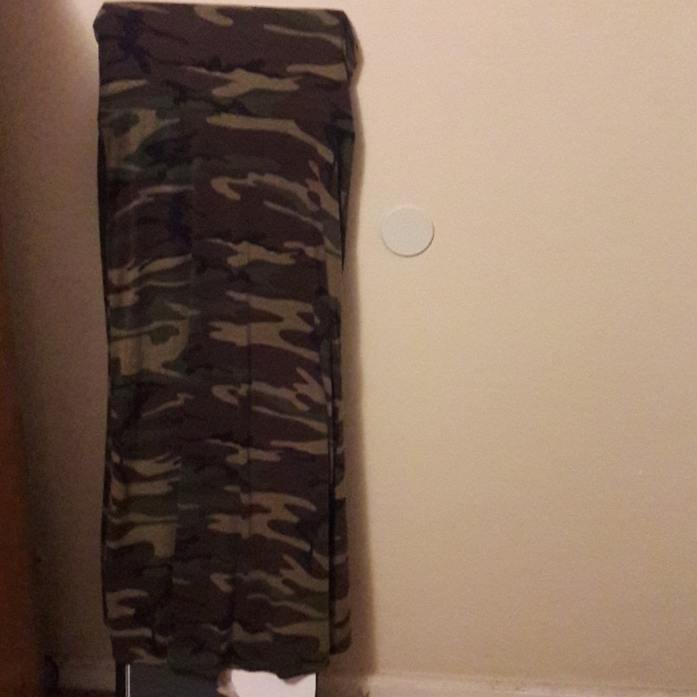 Long Army fatigue skirt